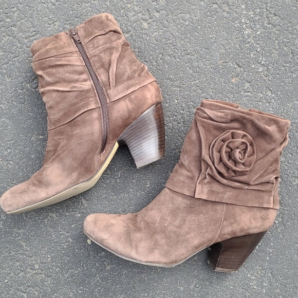 Vaneli Shoes - Vaneli Brown Suede Ankle Boots